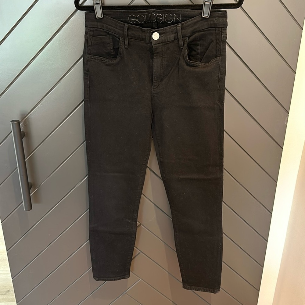 Goldsign black skinny jeans